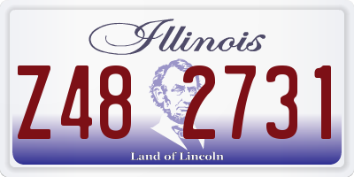 IL license plate Z482731