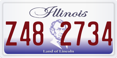 IL license plate Z482734