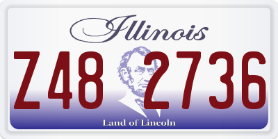 IL license plate Z482736