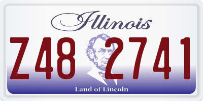IL license plate Z482741