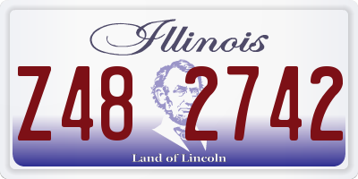 IL license plate Z482742
