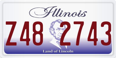 IL license plate Z482743