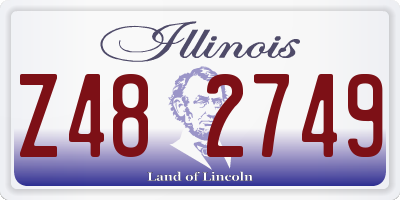IL license plate Z482749