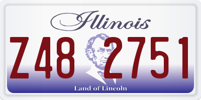 IL license plate Z482751