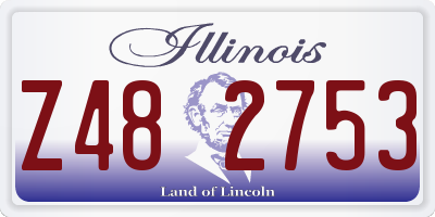 IL license plate Z482753