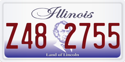 IL license plate Z482755