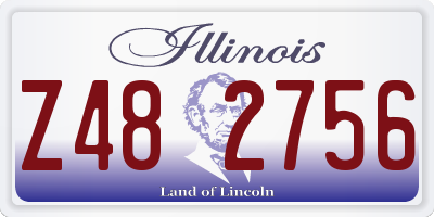 IL license plate Z482756