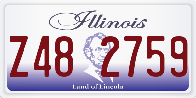 IL license plate Z482759