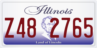 IL license plate Z482765