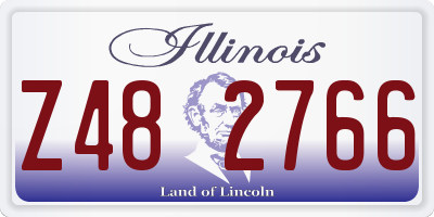 IL license plate Z482766
