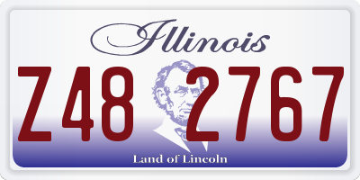 IL license plate Z482767