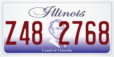 IL license plate Z482768