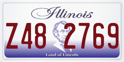IL license plate Z482769