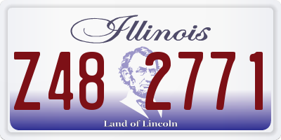 IL license plate Z482771