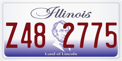 IL license plate Z482775