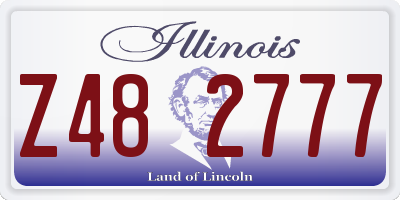 IL license plate Z482777
