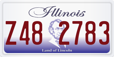 IL license plate Z482783