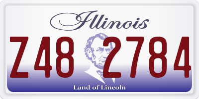 IL license plate Z482784