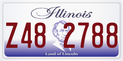 IL license plate Z482788