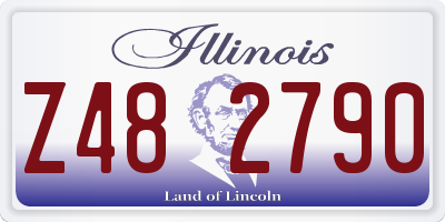 IL license plate Z482790