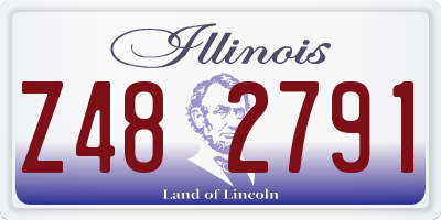 IL license plate Z482791