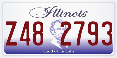 IL license plate Z482793