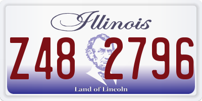 IL license plate Z482796