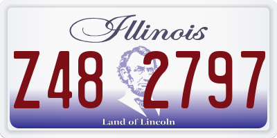 IL license plate Z482797