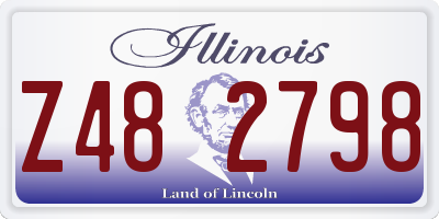 IL license plate Z482798