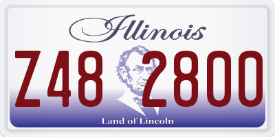 IL license plate Z482800