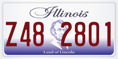 IL license plate Z482801