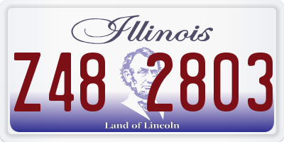 IL license plate Z482803