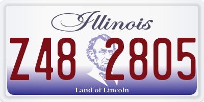 IL license plate Z482805