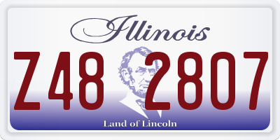 IL license plate Z482807