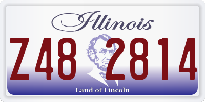 IL license plate Z482814