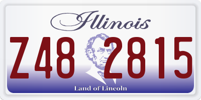 IL license plate Z482815