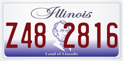 IL license plate Z482816
