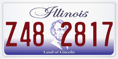 IL license plate Z482817