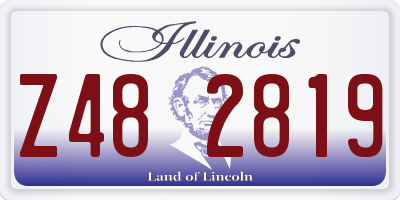 IL license plate Z482819