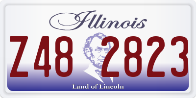 IL license plate Z482823