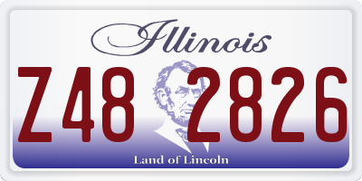 IL license plate Z482826