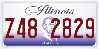 IL license plate Z482829