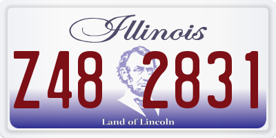 IL license plate Z482831