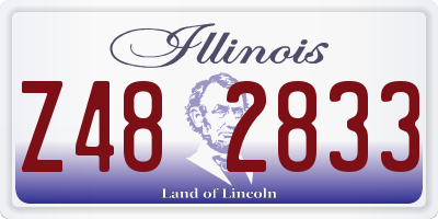 IL license plate Z482833