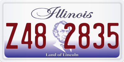 IL license plate Z482835
