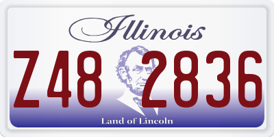 IL license plate Z482836