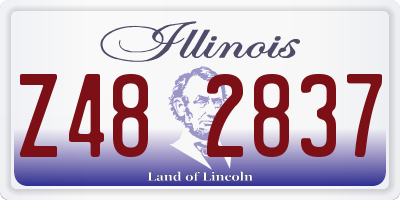 IL license plate Z482837