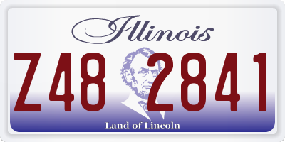 IL license plate Z482841