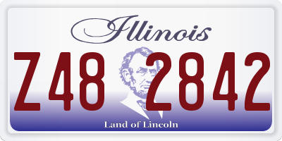 IL license plate Z482842