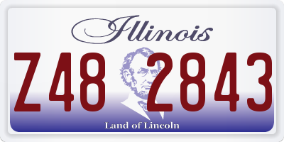 IL license plate Z482843